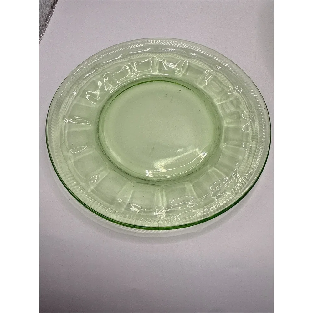 Vintage Uranium Green Depression Glass Mixed Lot UV Glow (imperfections-read)